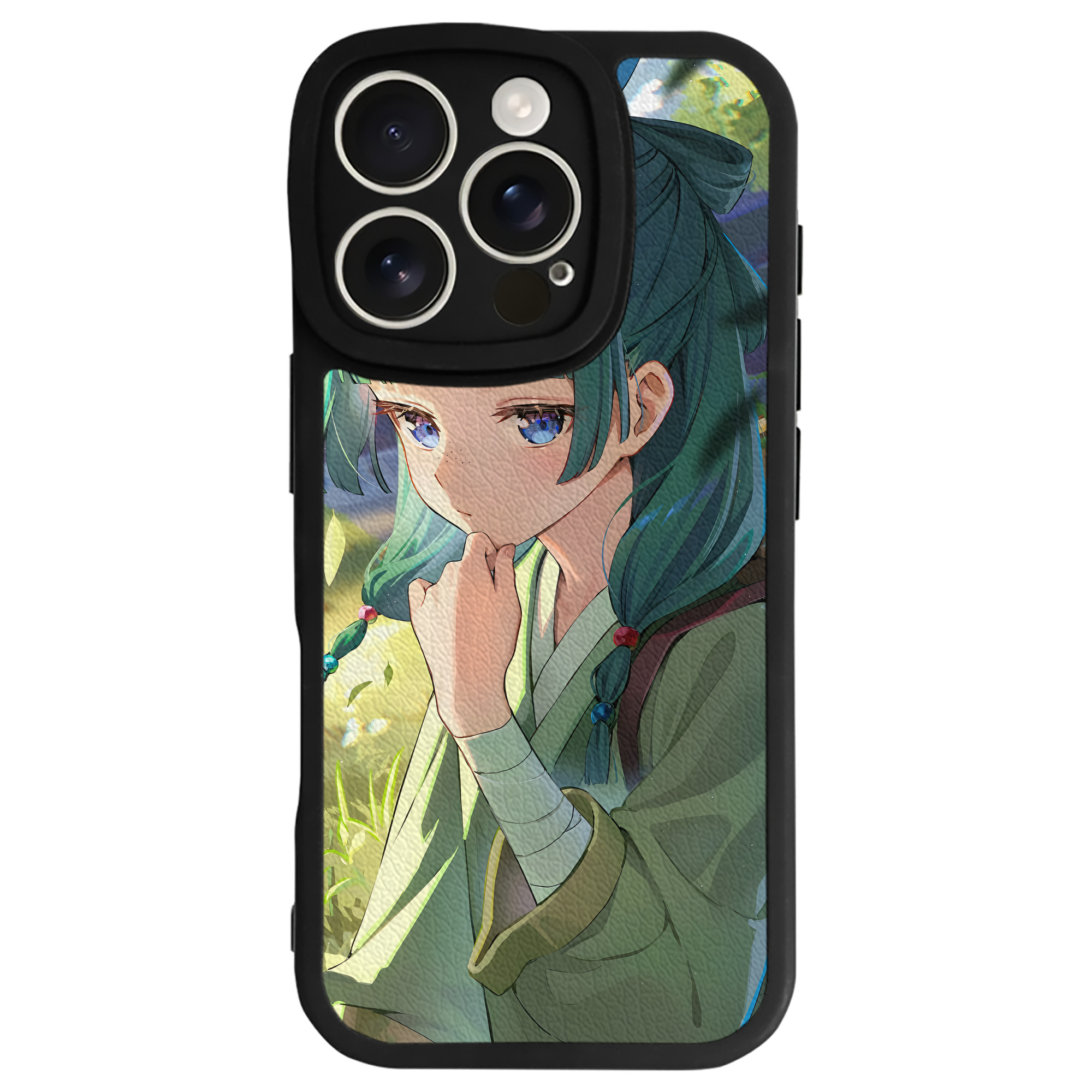 （画像用） 薬屋のひとりごと The Apothecary Diaries 【iPhone 16シリーズ対応】シリコンスマホケース（レザー調） 材質：シリコン